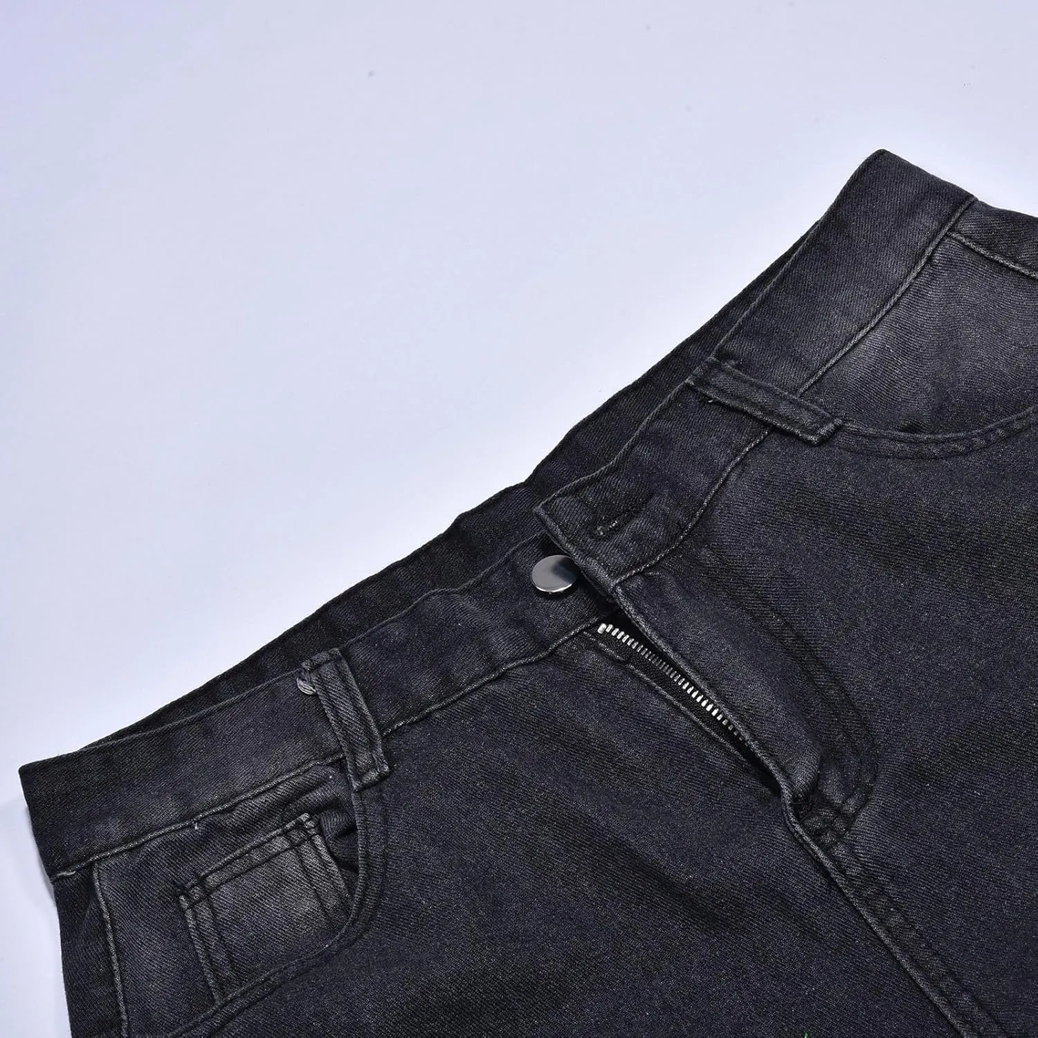Y2k Denim Jeans Mens Aesthetic Baggy Hip Hop Star Pants Y2K Streetwear Printed Denim Baggy Gothic Y2k Fashion Jeans Trousers
