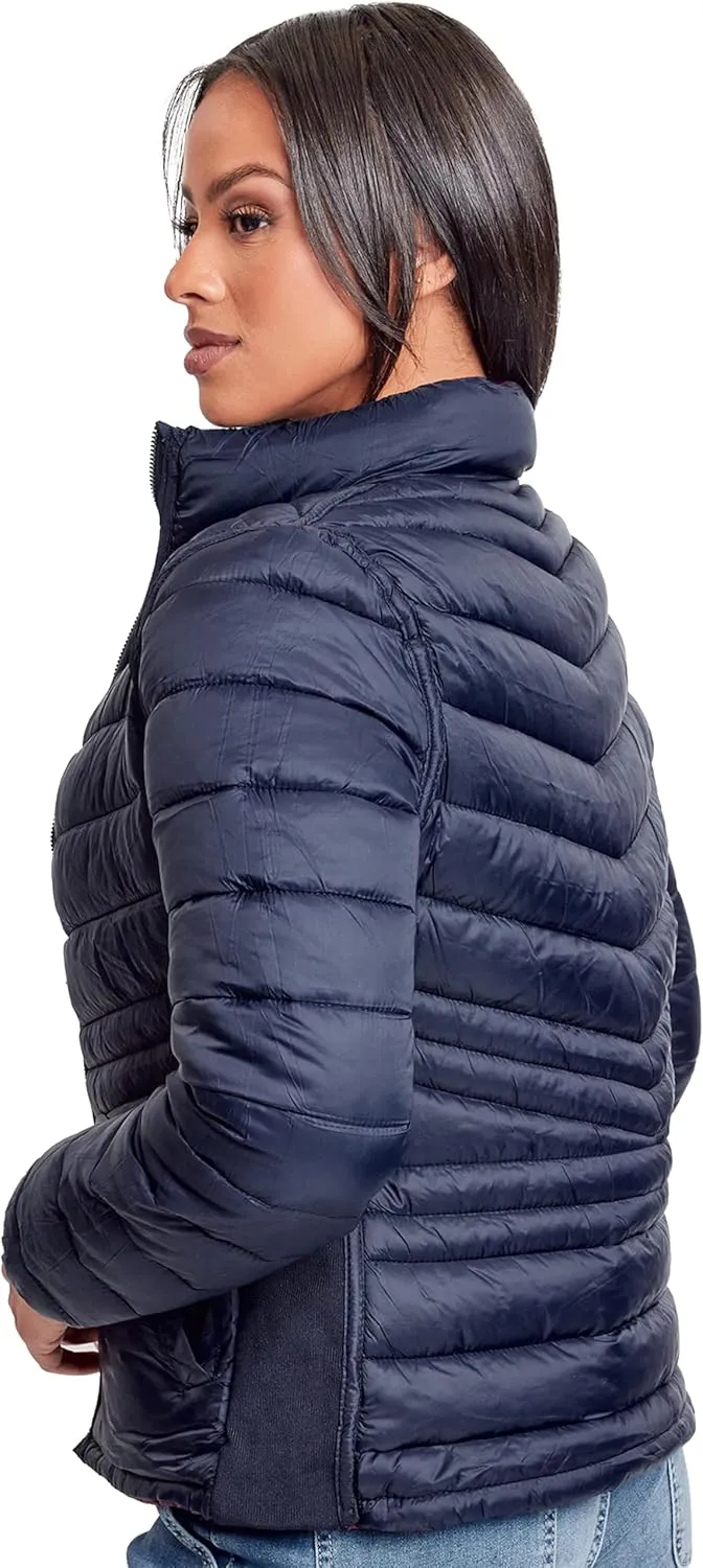 YMI Jeans Women's Winter Reversible Fitted Puffer Jacket