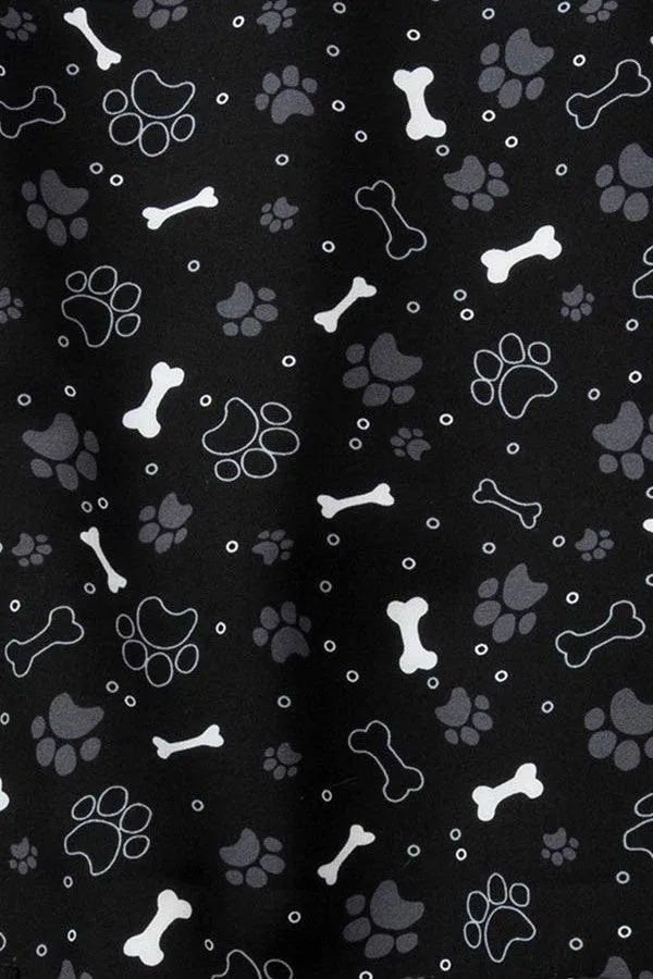 Z43213 Paws and Play Women's Print Scrub Hat